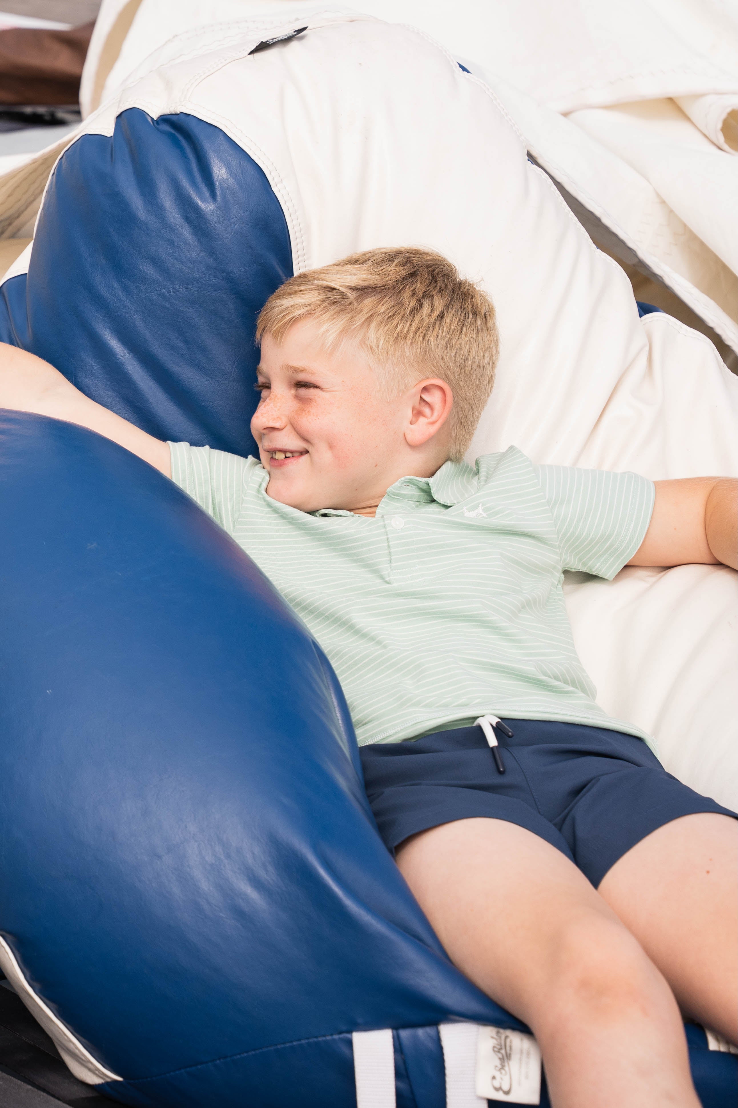 Banks Polo Seafoam/White Stripe