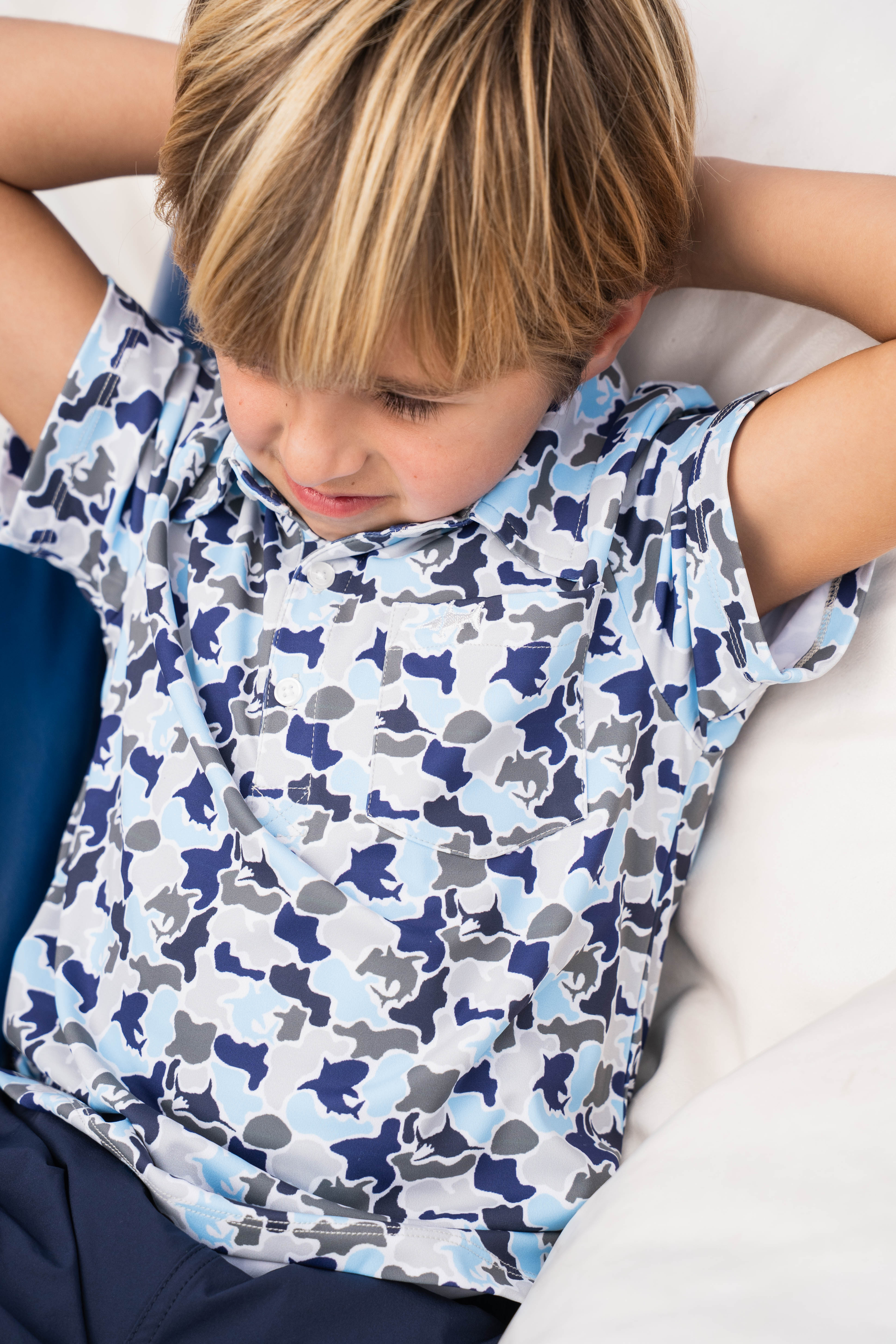 Inshore Performance Polo Camo Print