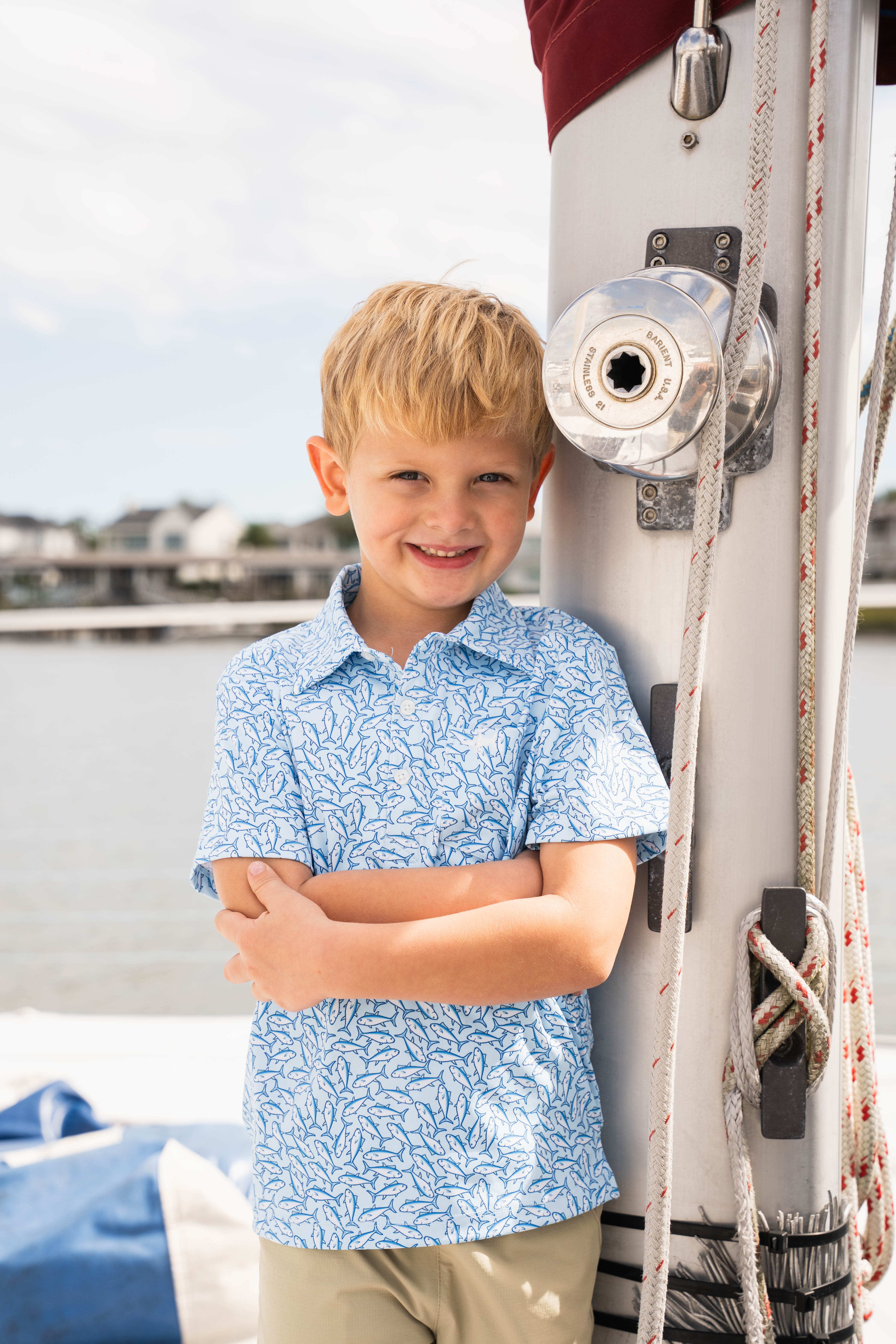 Inshore Performance Polo Tuna