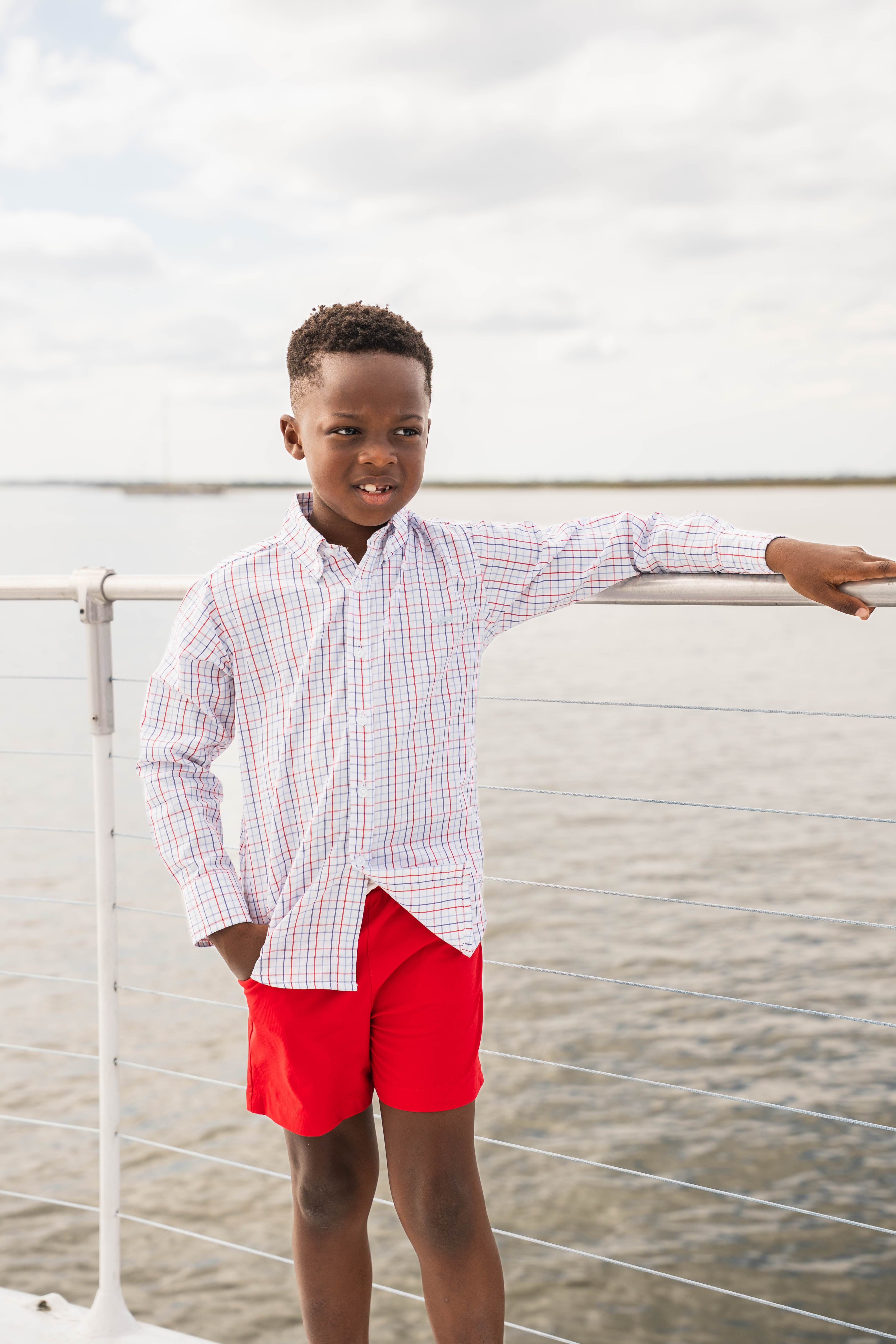 Carter Oxford Shirt Patriotic Plaid