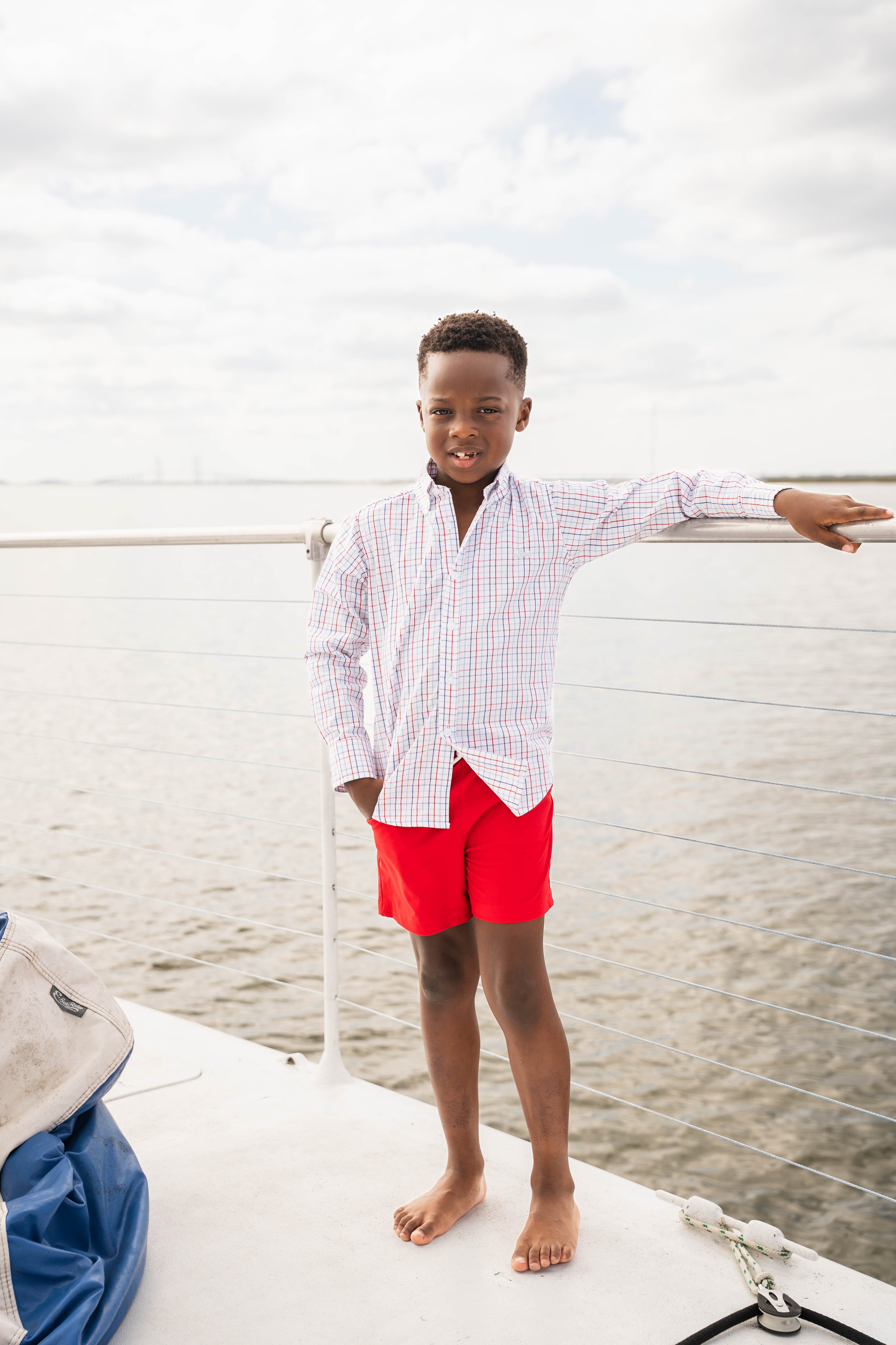 Carter Oxford Shirt Patriotic Plaid