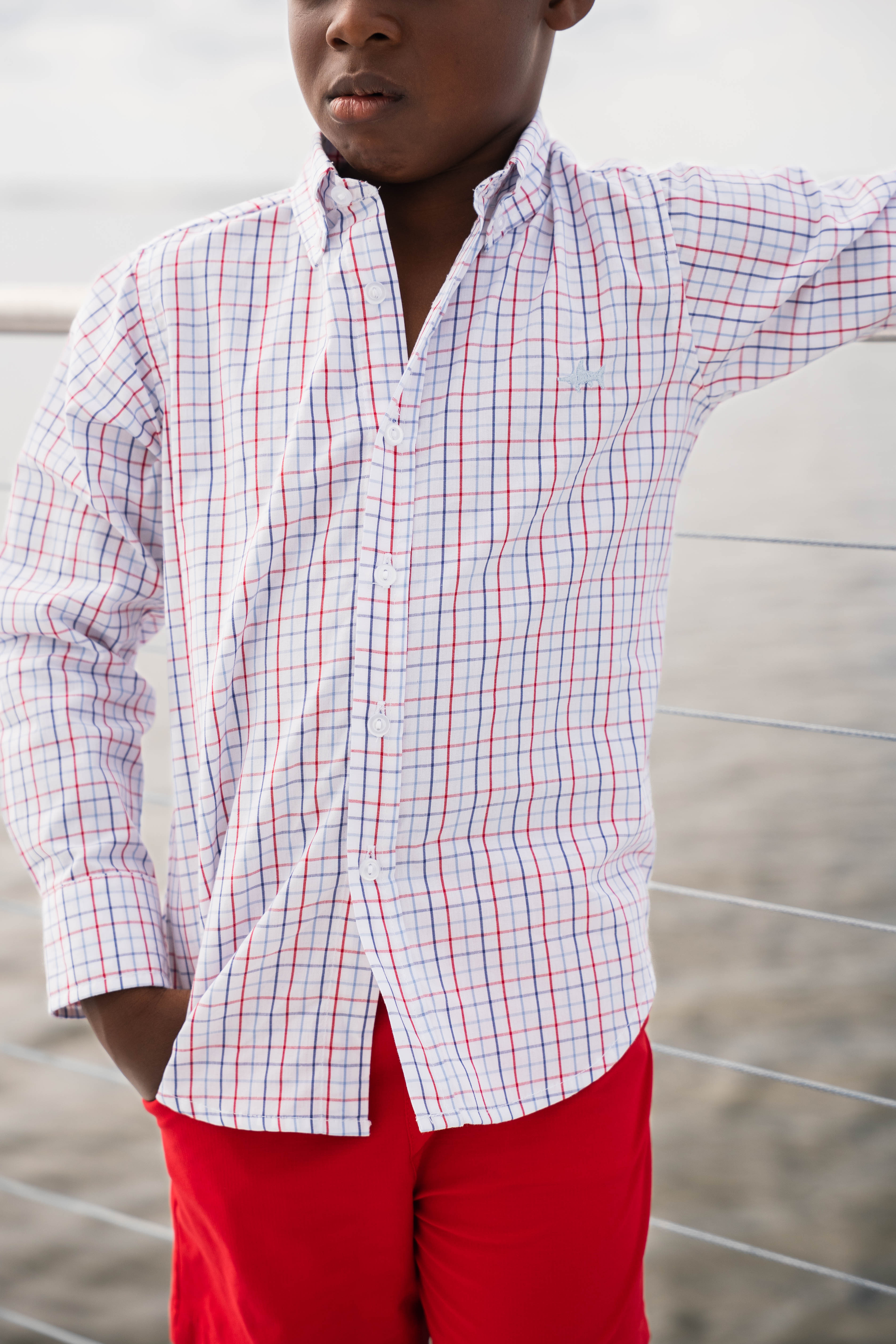 Carter Oxford Shirt Patriotic Plaid