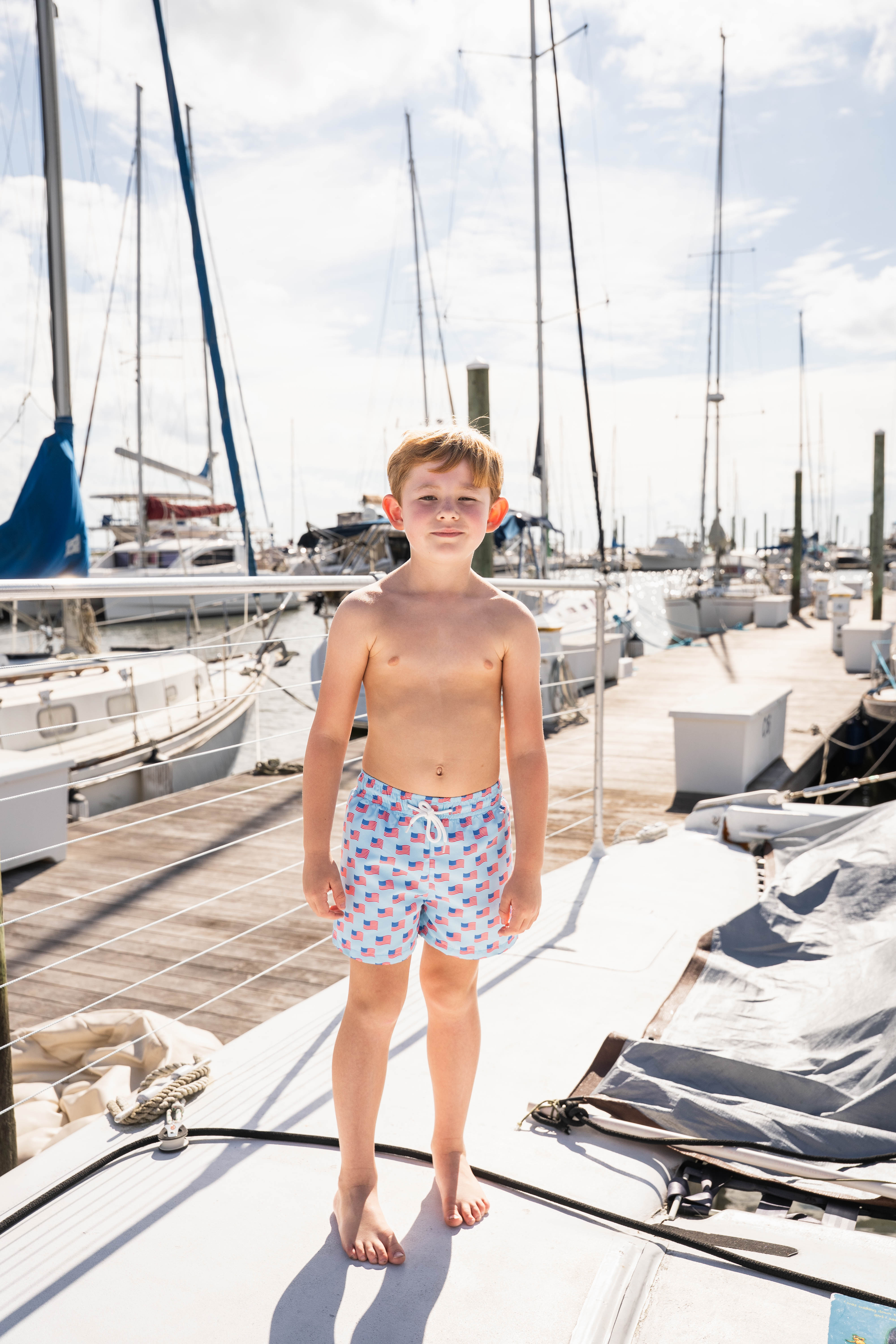 Saint Simons Swim Trunk Flag