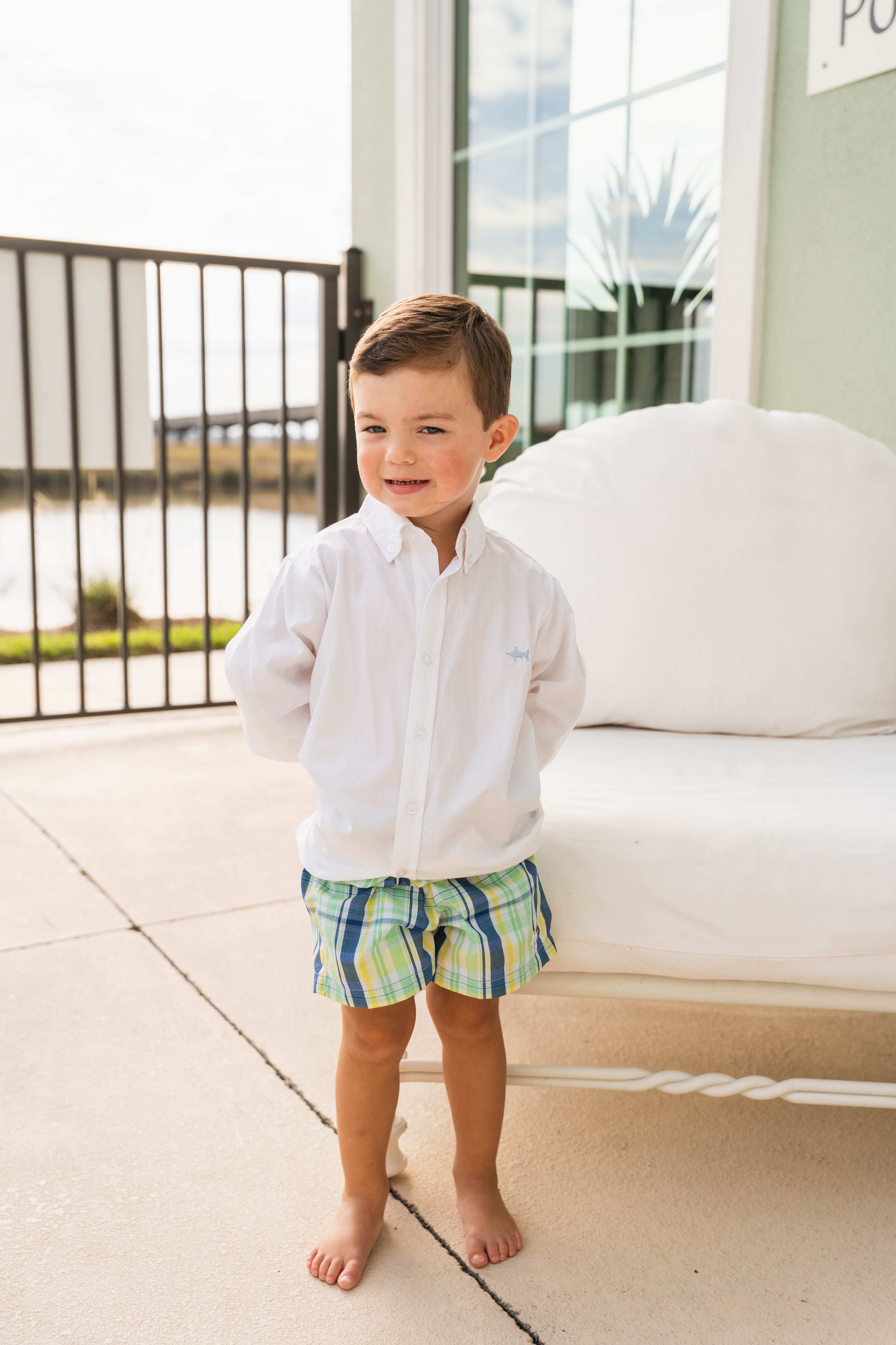 Naples Short Golf Plaid