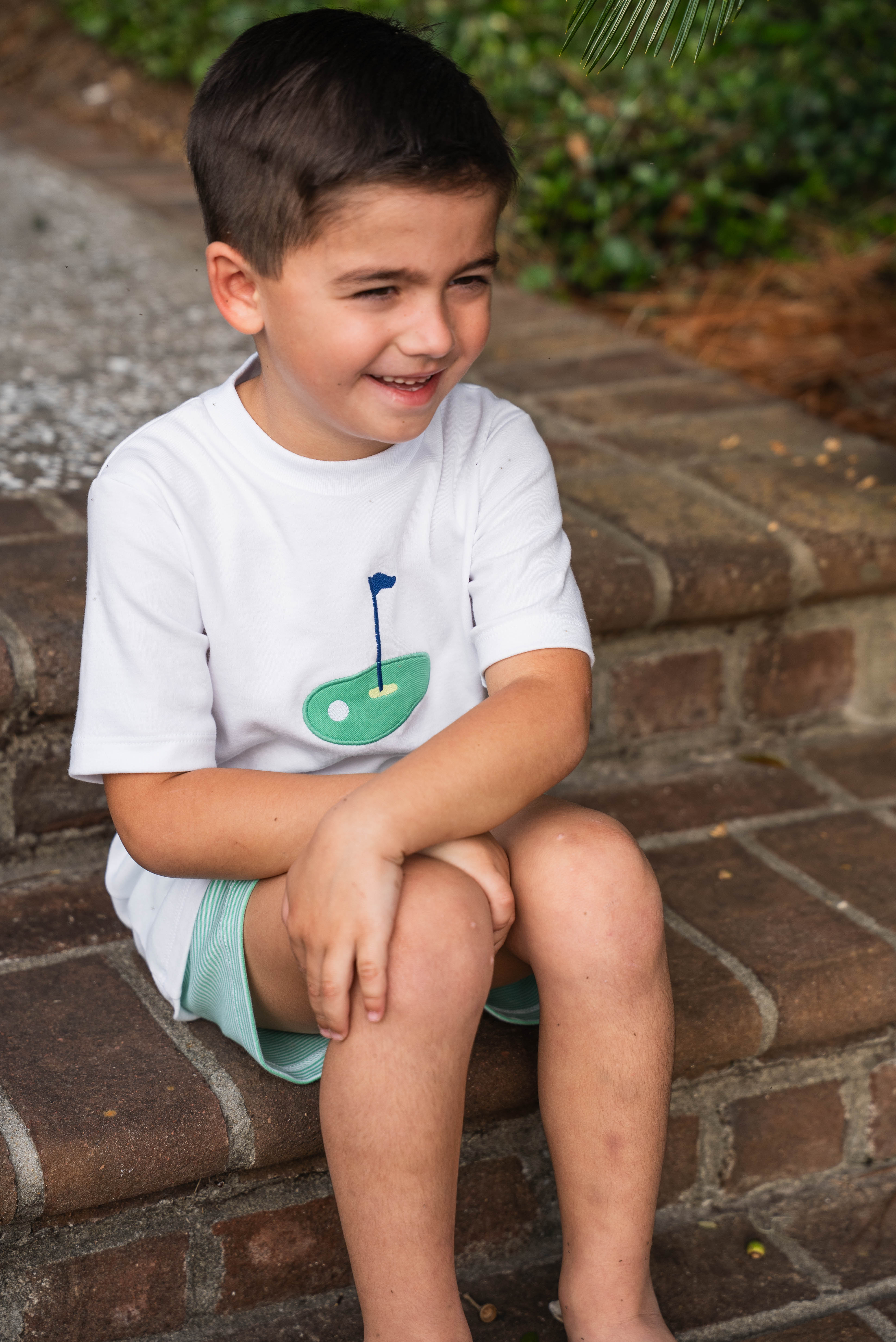 Golf Set Green Stripe