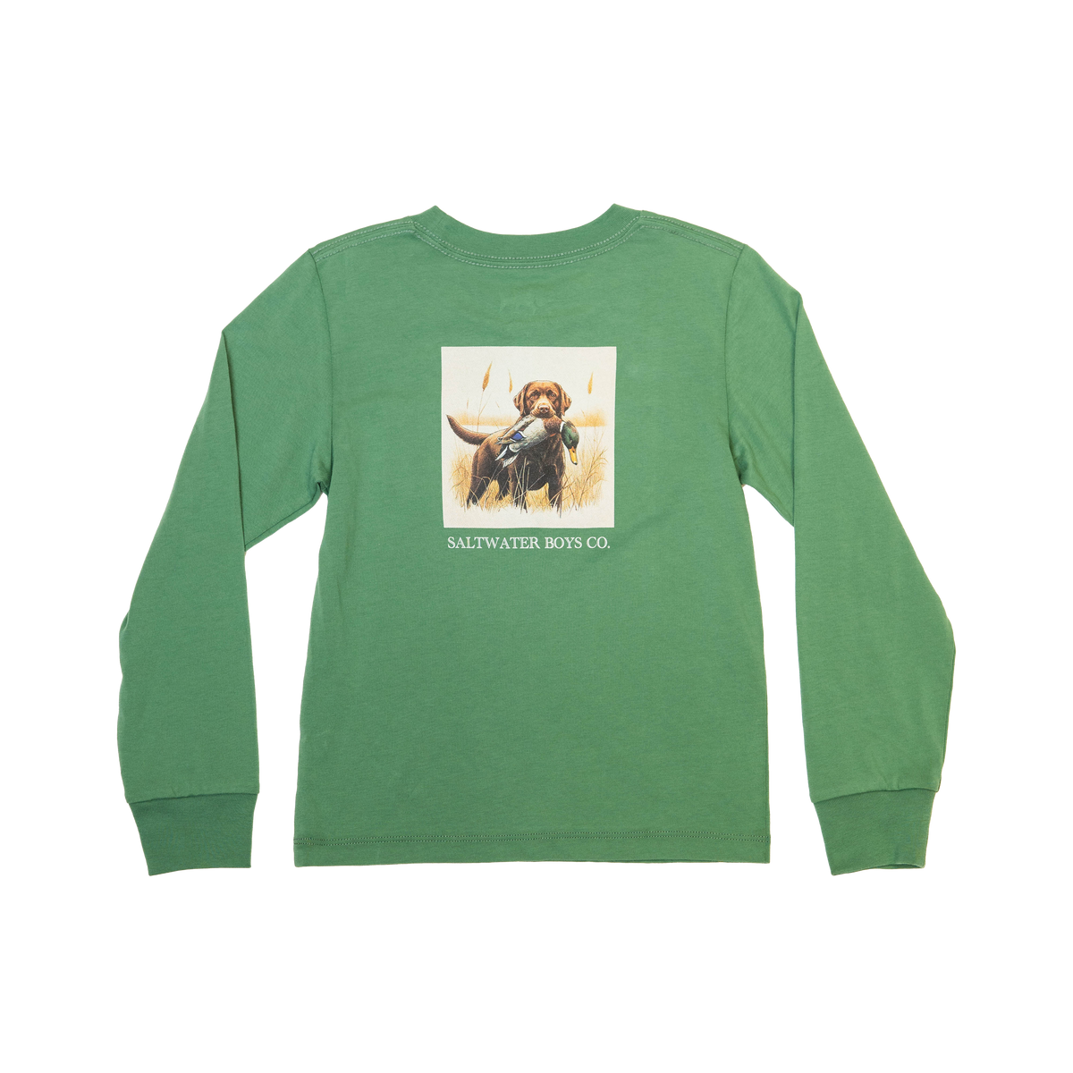 Lab With Duck Tee LS - Green
