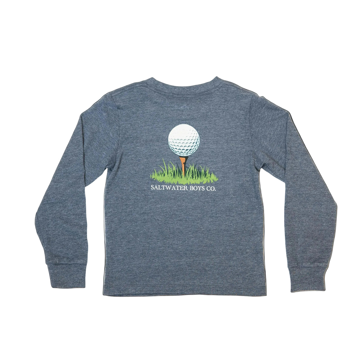 Golf Ball Tee LS - Heather Blue