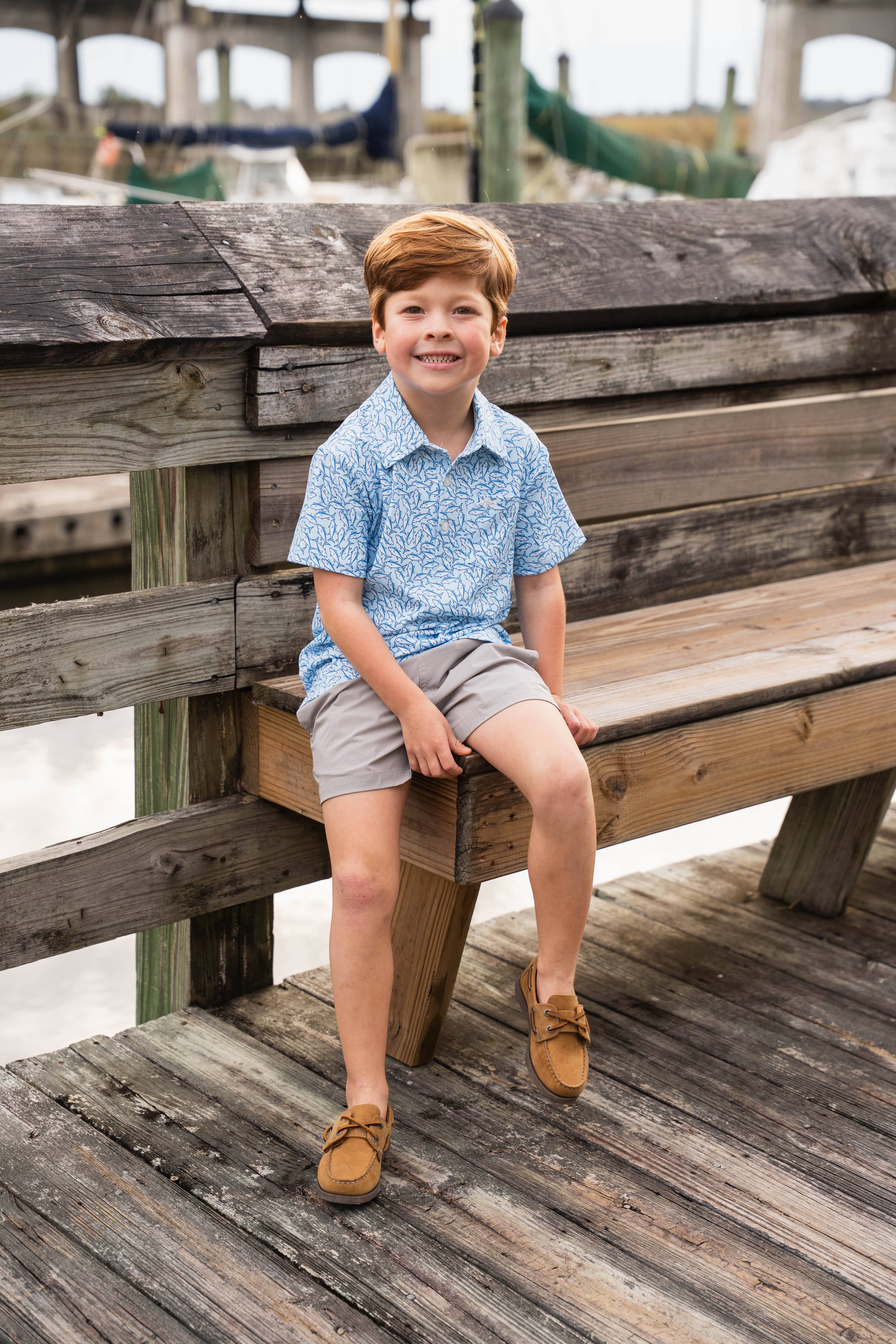 Inlet Boys Performance Short Grey