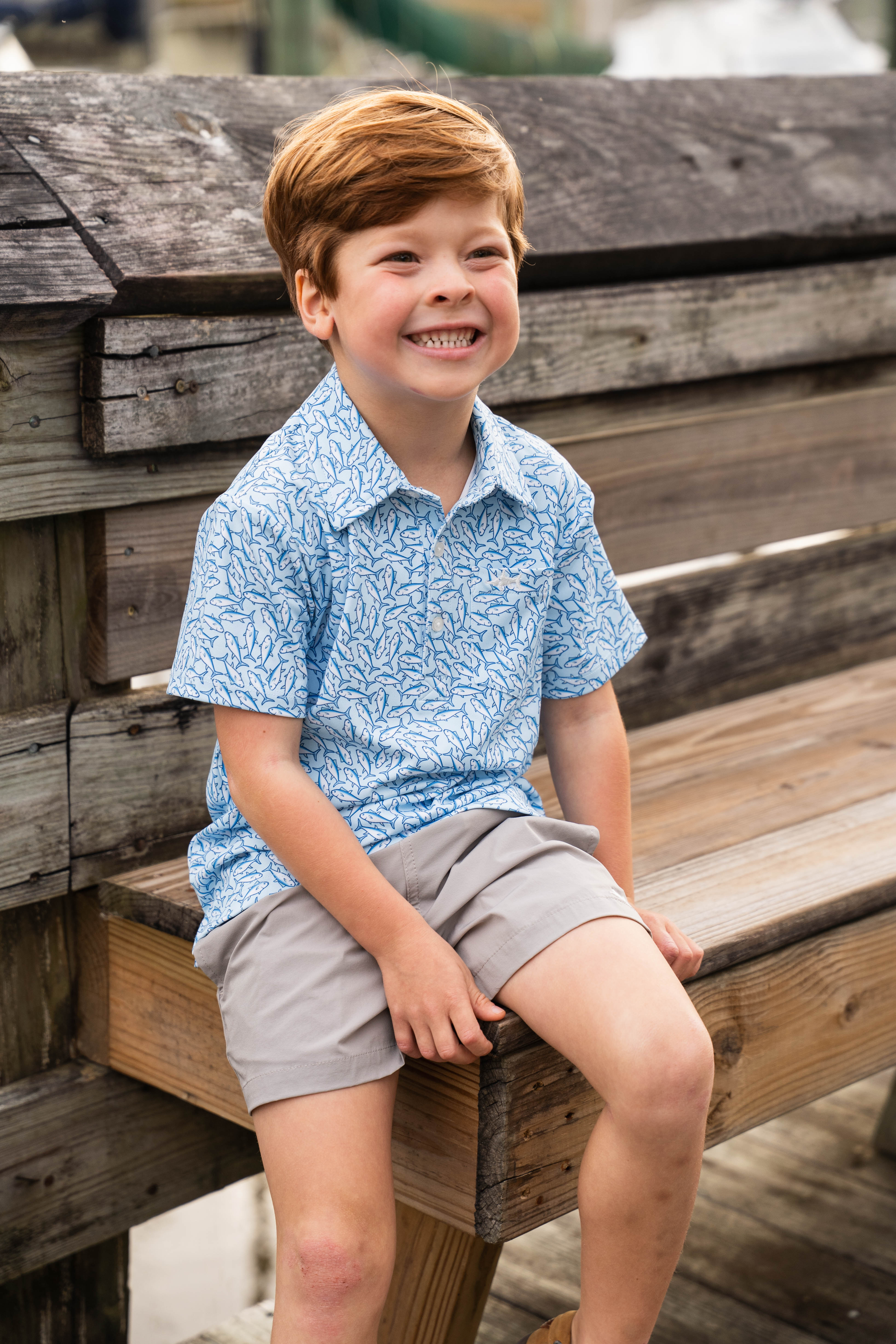 Inlet Boys Performance Short Grey