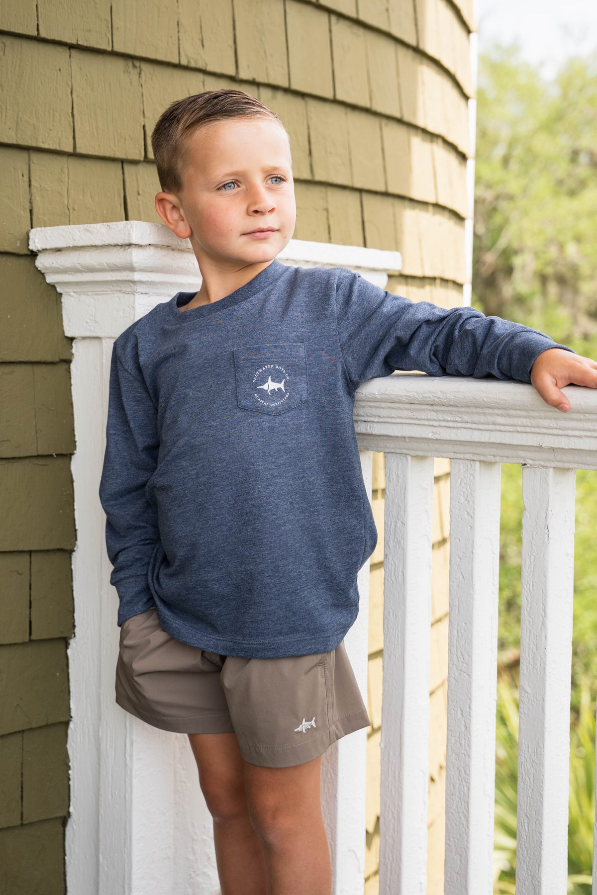 Turkey Tee LS - Heather Blue