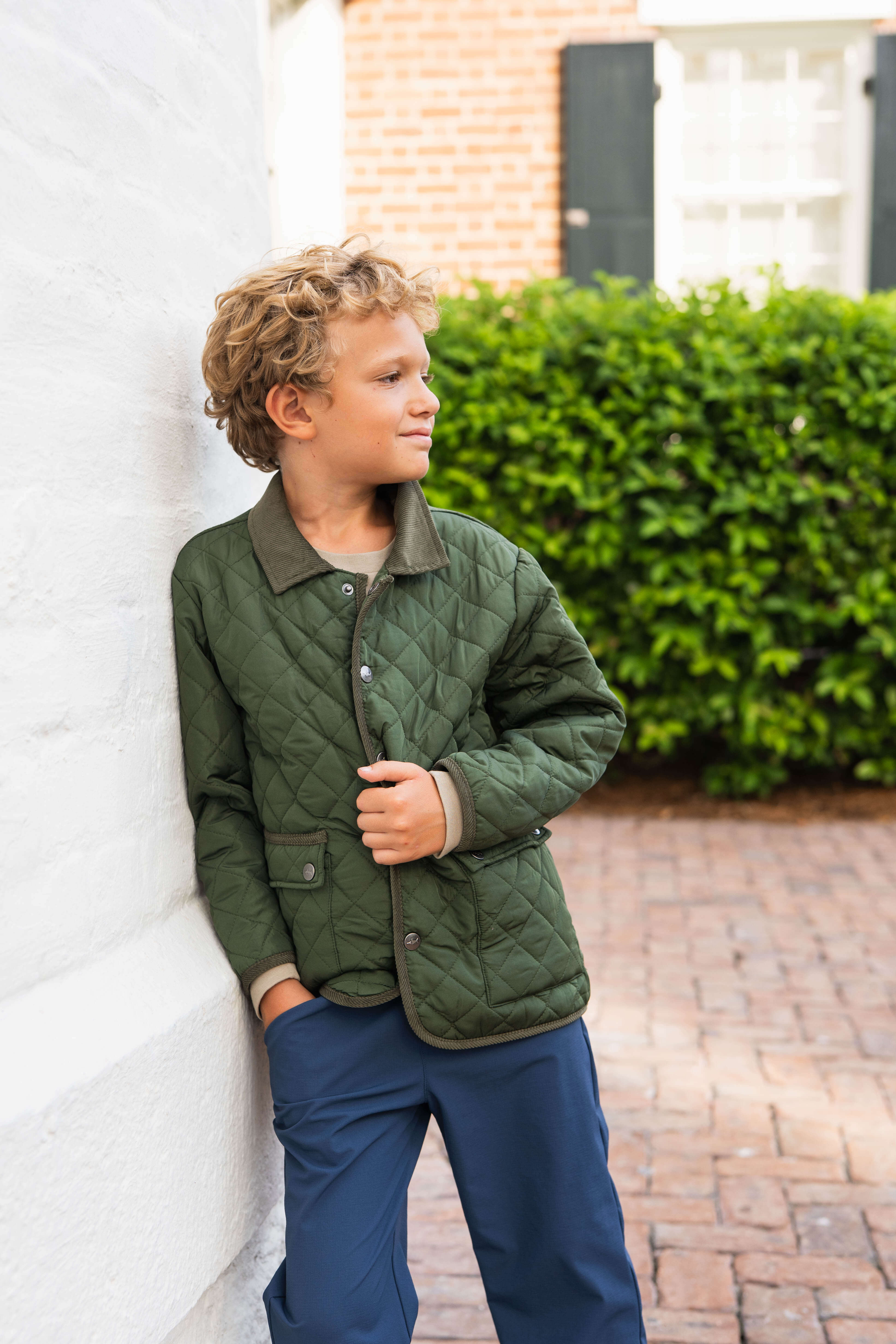 Derby Field Boys Jacket Green
