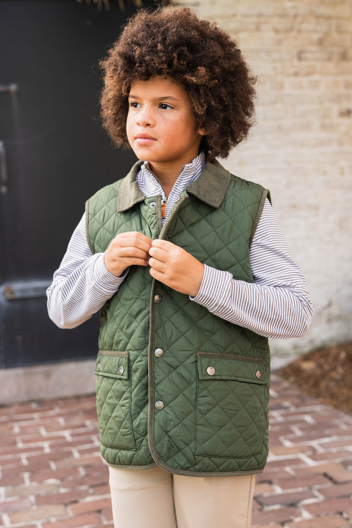 Derby Field Boys Vest Green