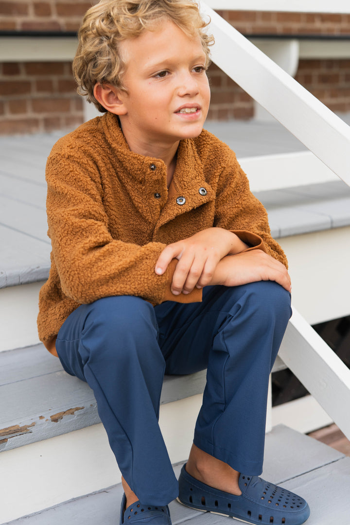 Lanier Boys Pullover Tan