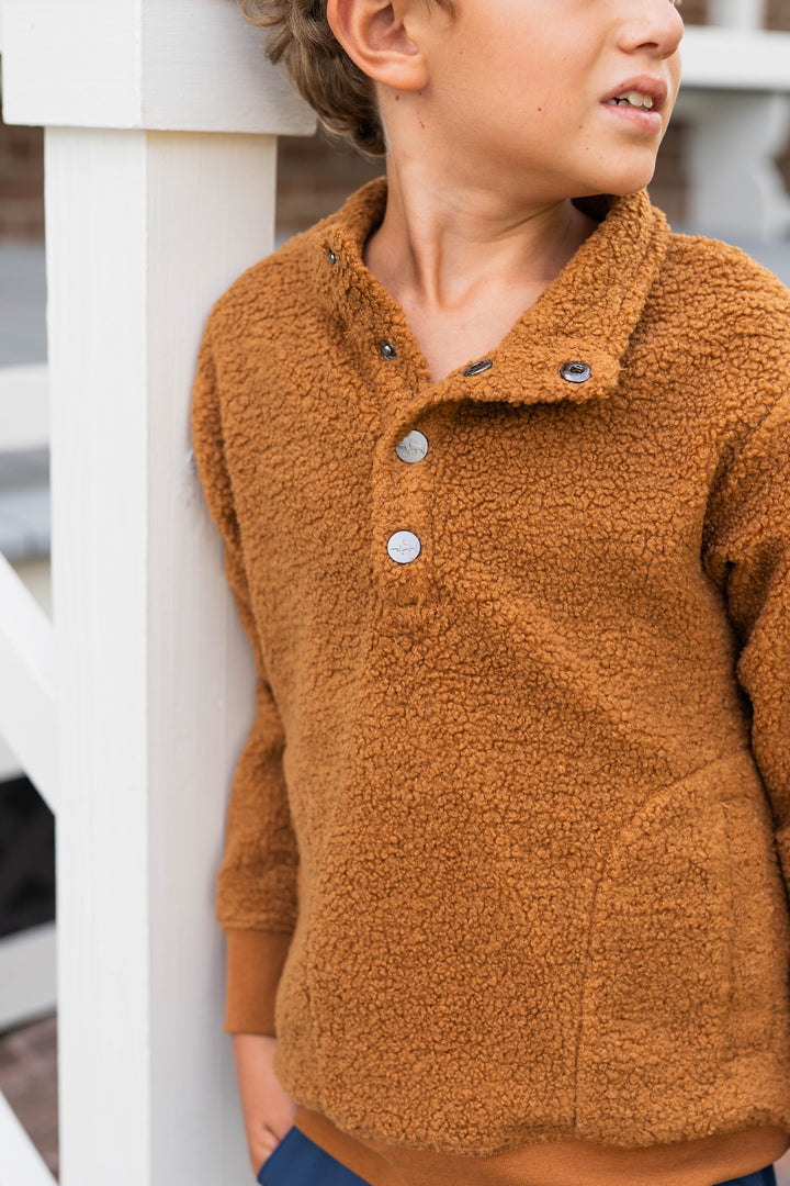 Lanier Boys Pullover Tan