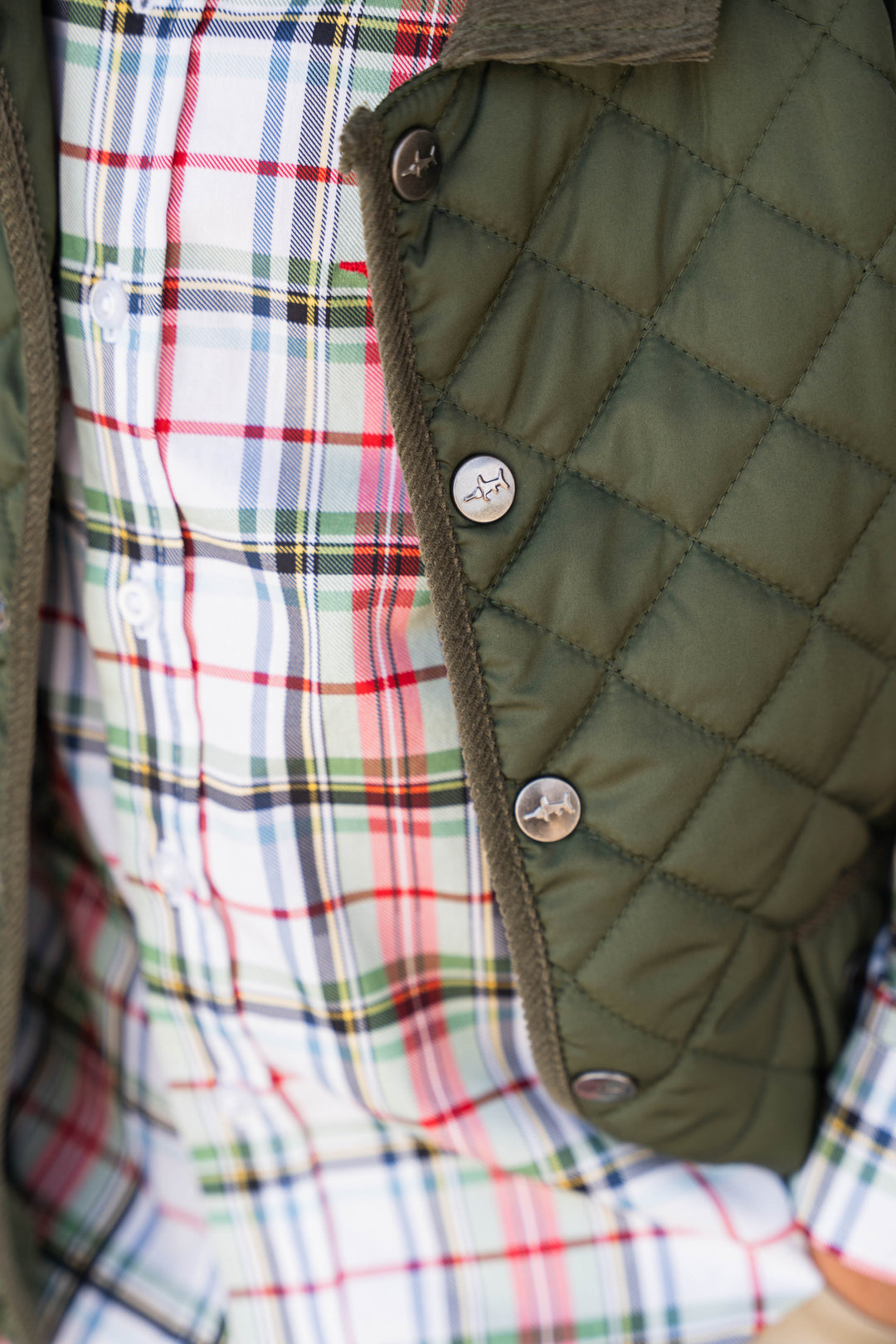 Derby Field Vest Green