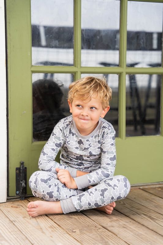 Jekyll Pima 2 Piece Pajamas Camo Fish