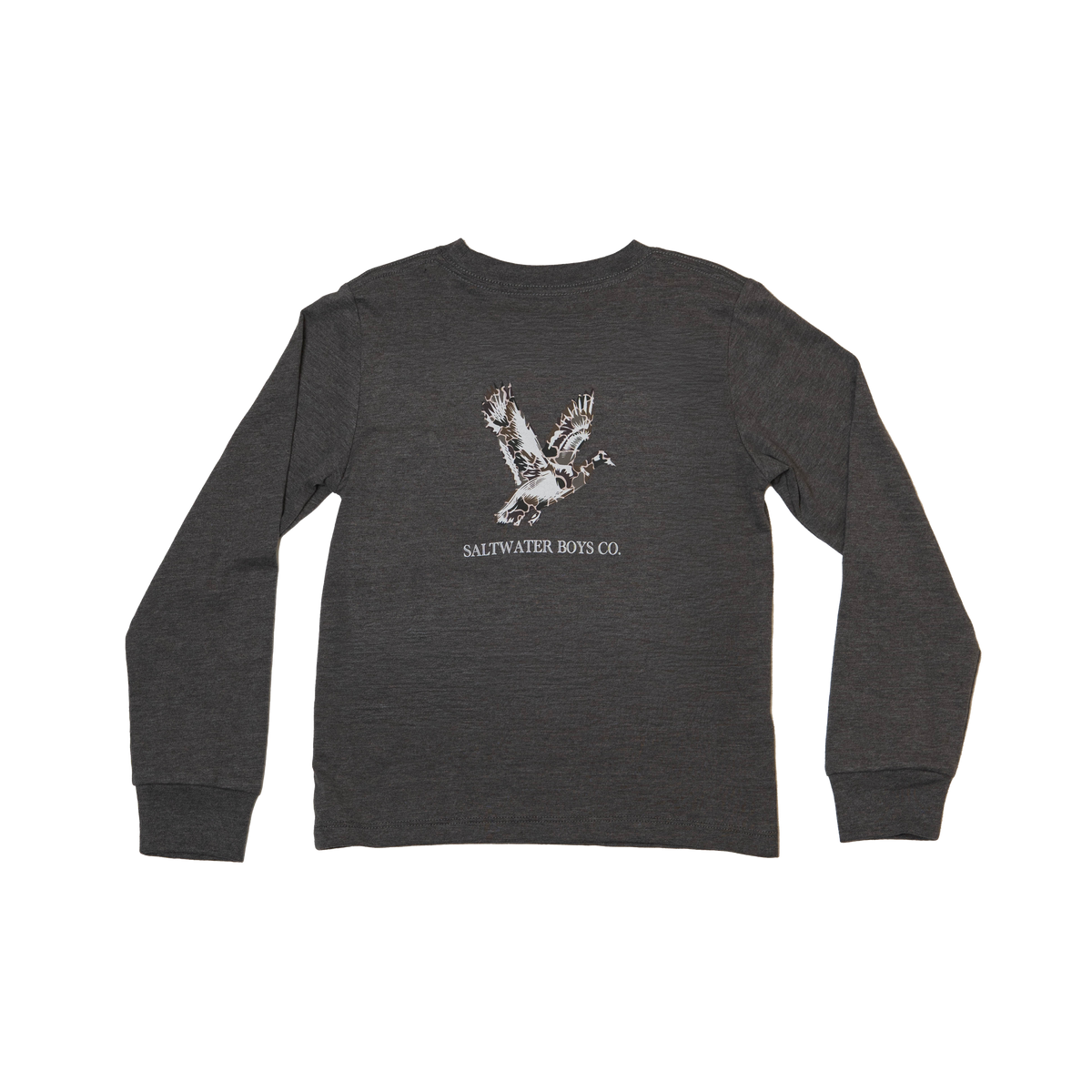 Camo Duck Tee LS - Heather Brown