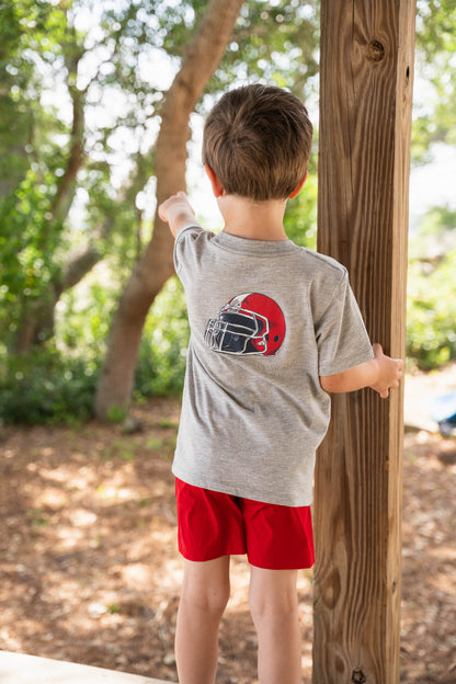 Red Helmet Graphic Tee SS Grey