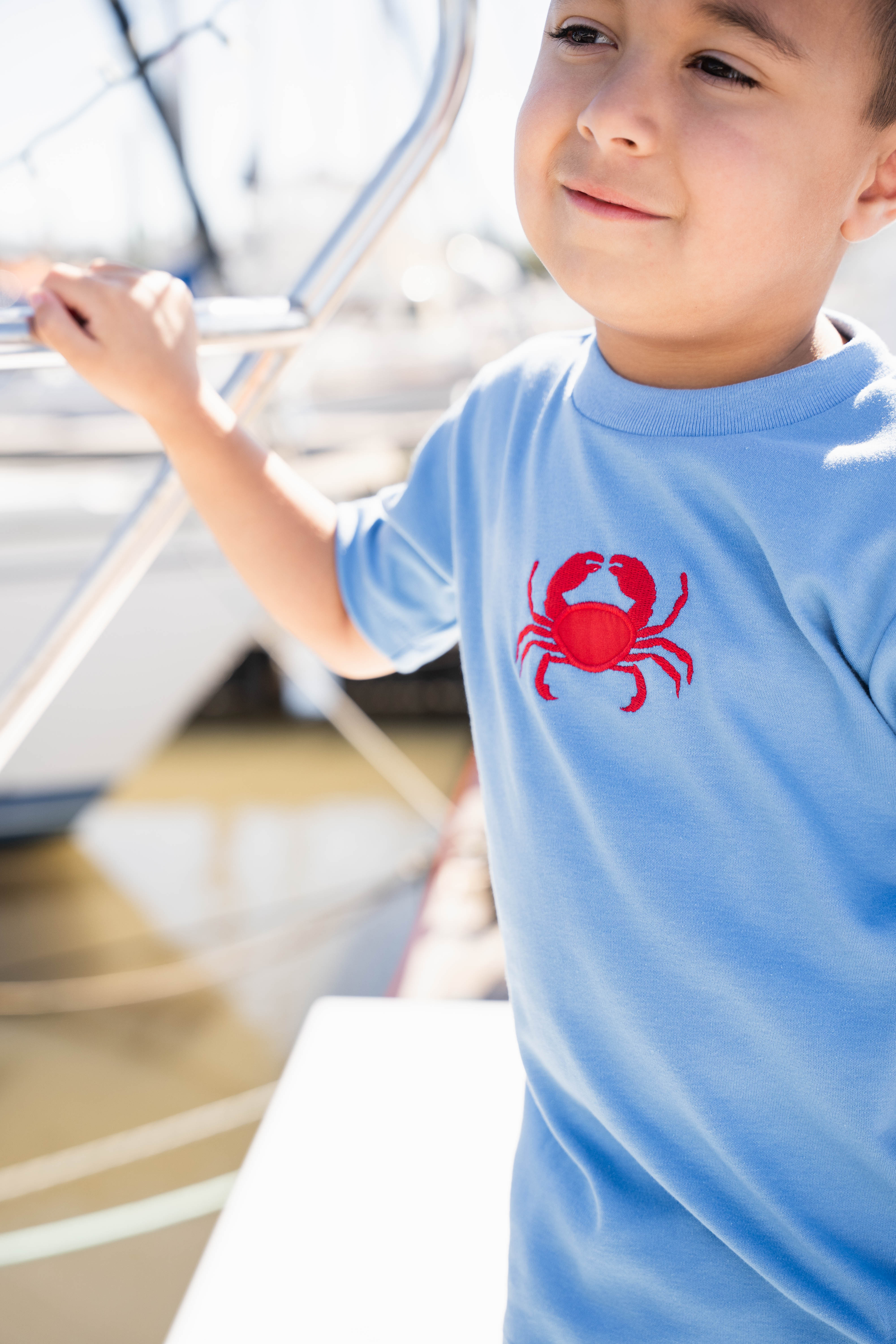 Crab Set Blue Stripe