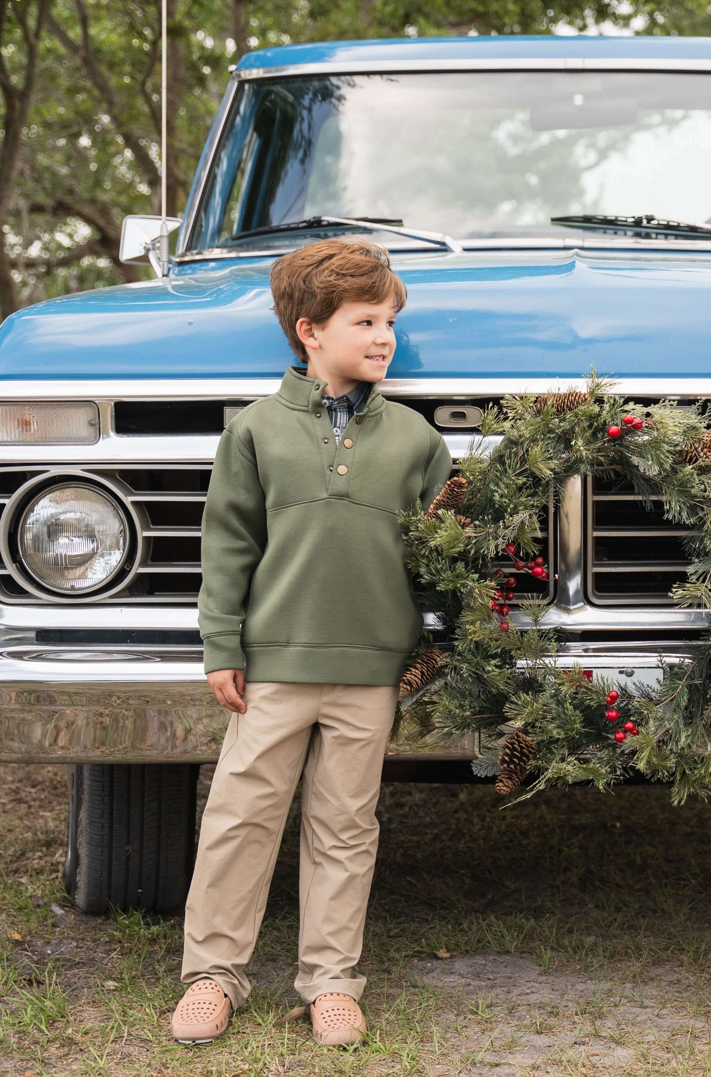 Pierce Boys Performance Pullover  - Green