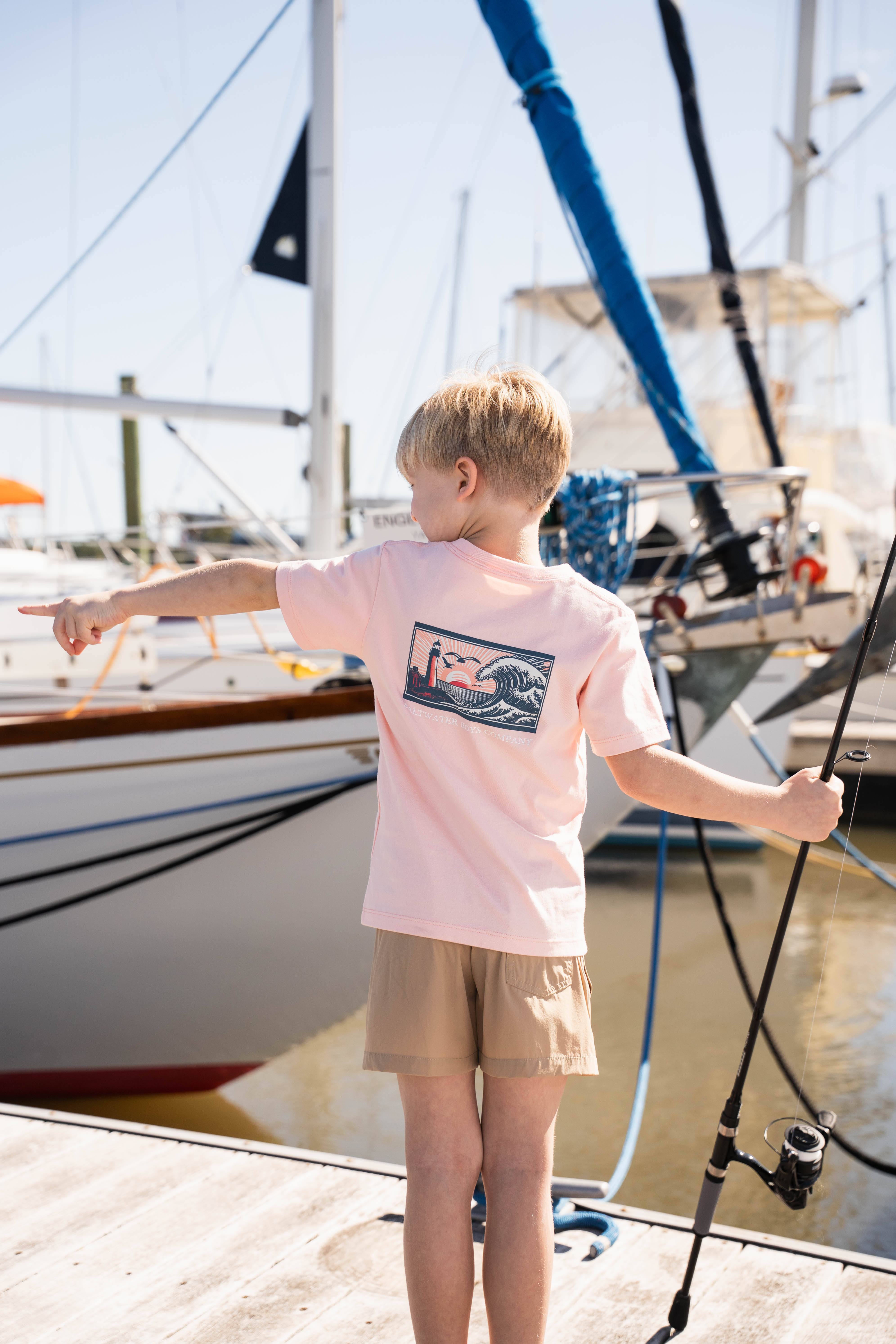 Lighthouse T-Shirt - Salmon