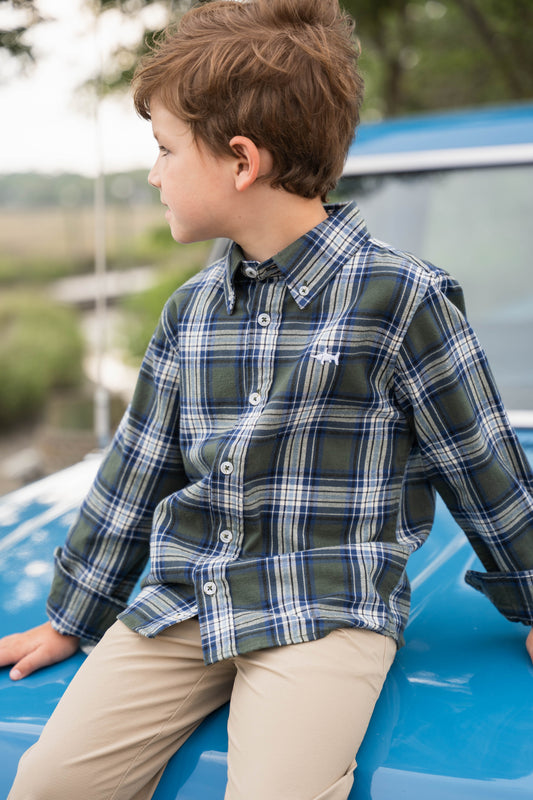 Folly Island Flannel Green