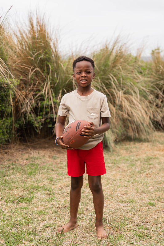 Football Graphic Tee SS Taupe