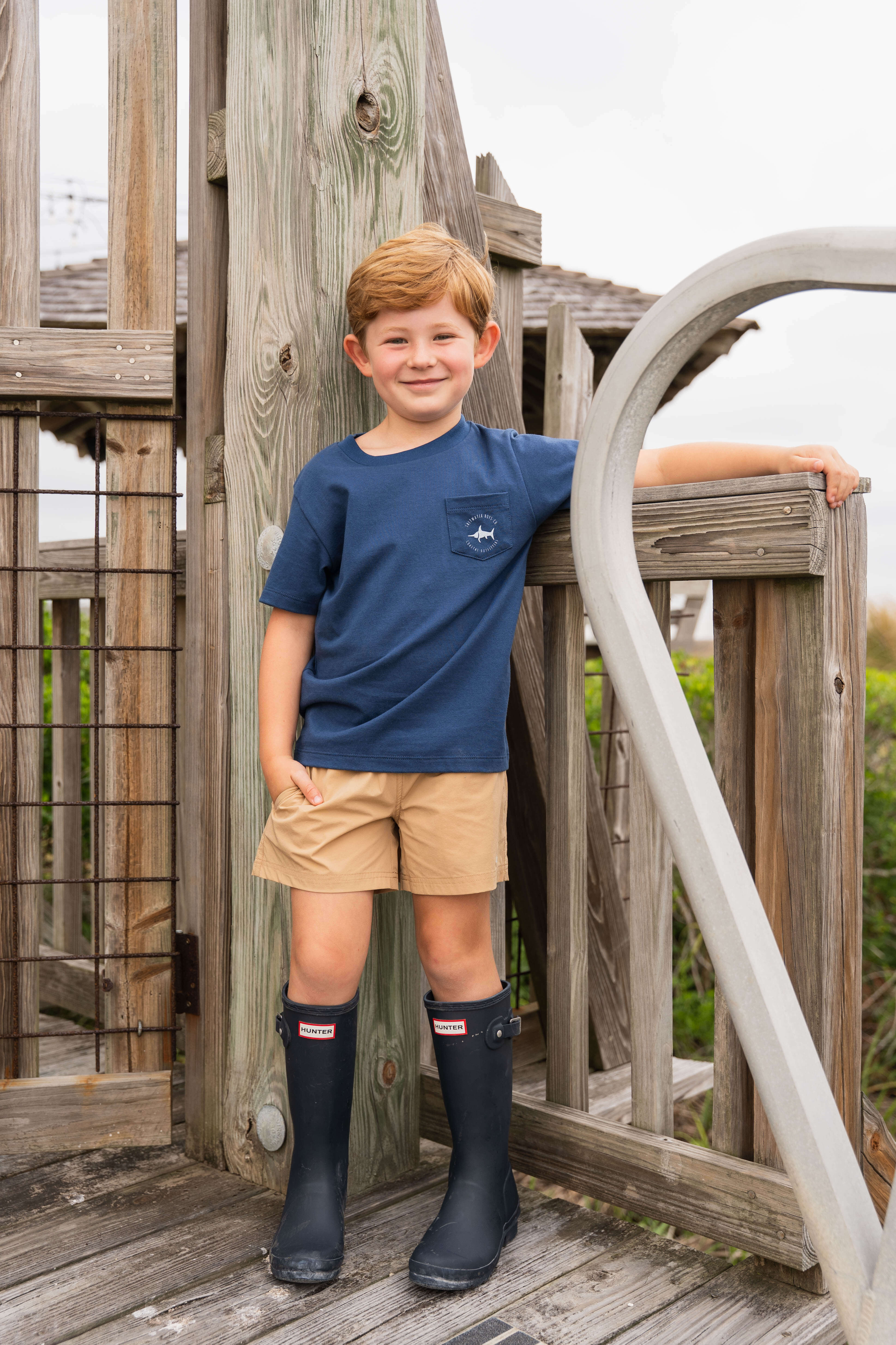 Dive Flag Boys Graphic Tee SS Navy