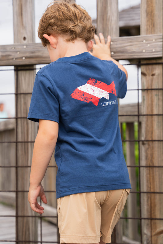 Dive Flag Graphic Tee SS Navy