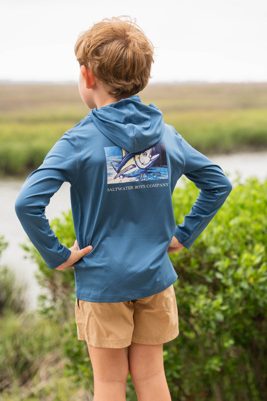 Tuna Performance Hoodie Blue