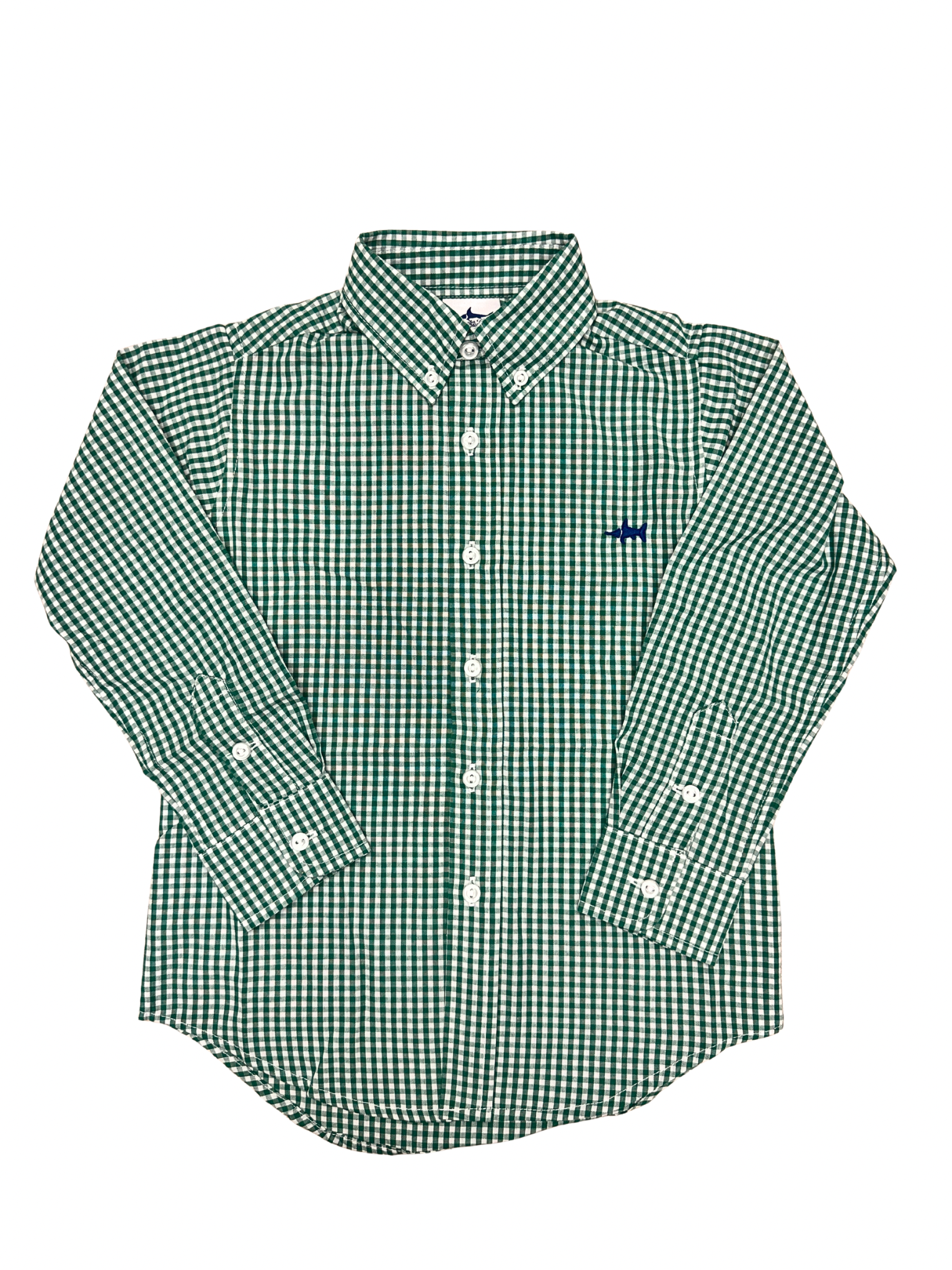 Carter Oxford Boys Shirt Green Check 