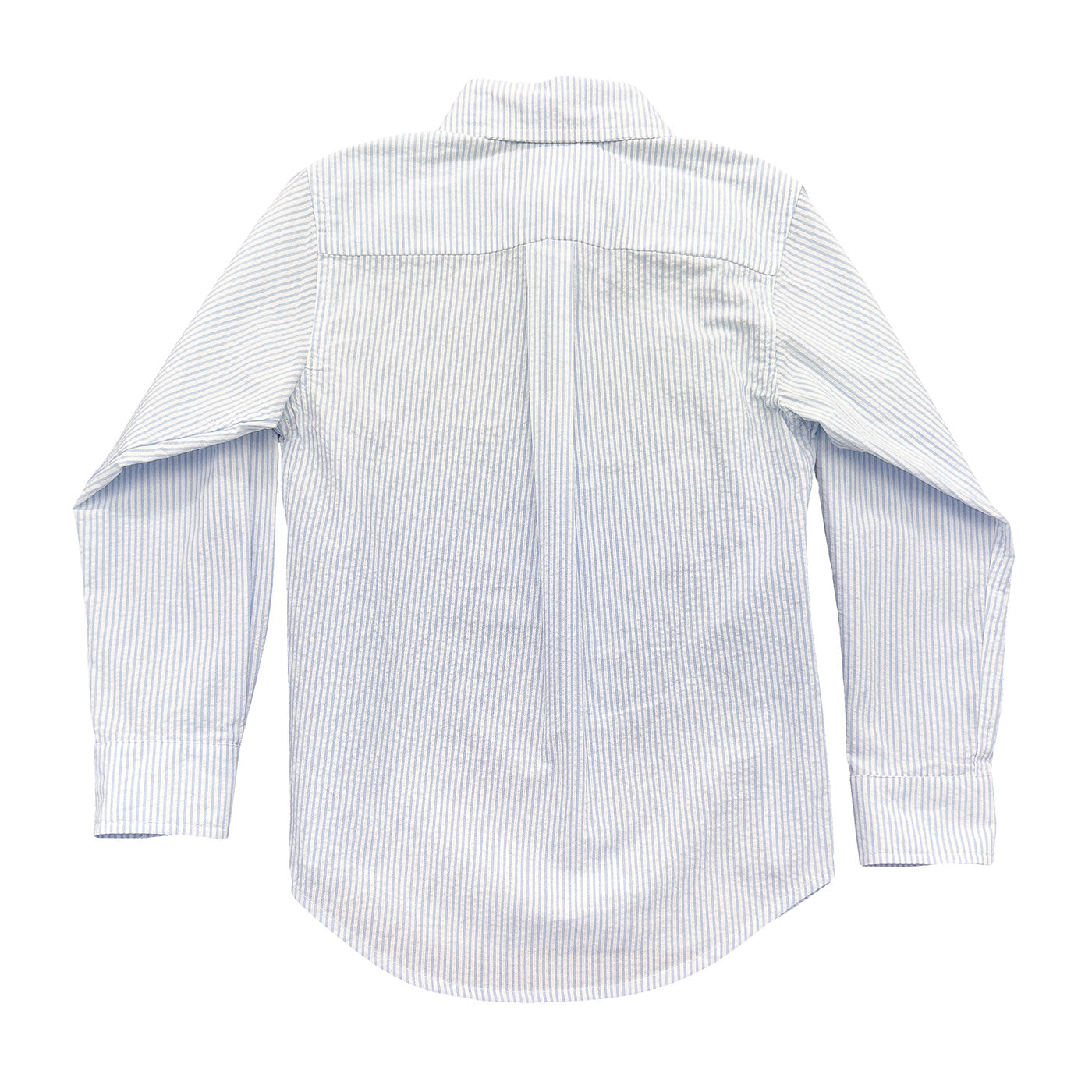 Carter Oxford Shirt Light Blue Stripe Seersucker