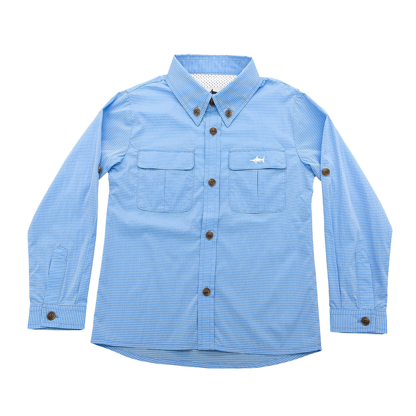 Flagler Fishing Shirt Blue Stripe