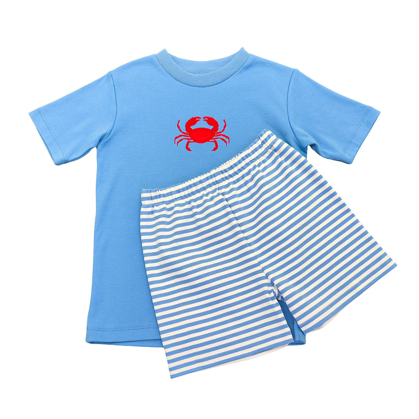 Crab Set Blue Stripe