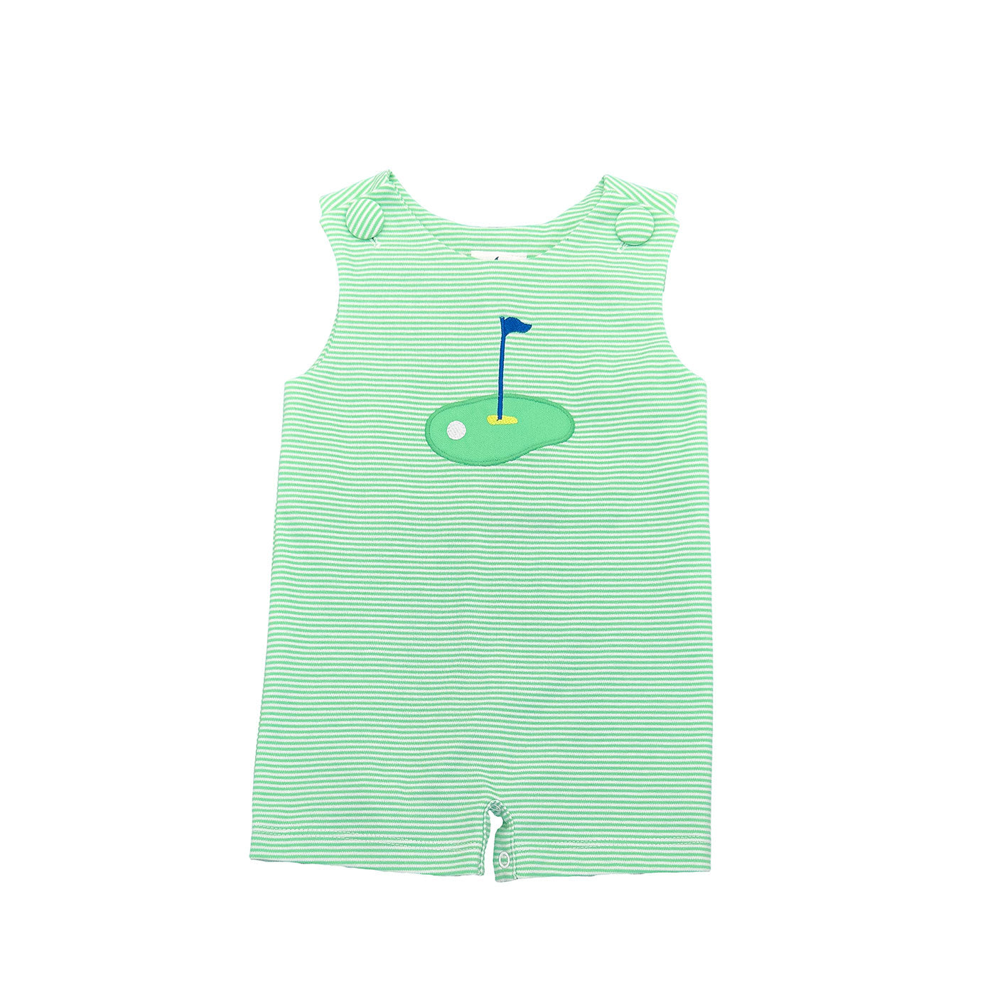 Golf Shortall Green Stripe