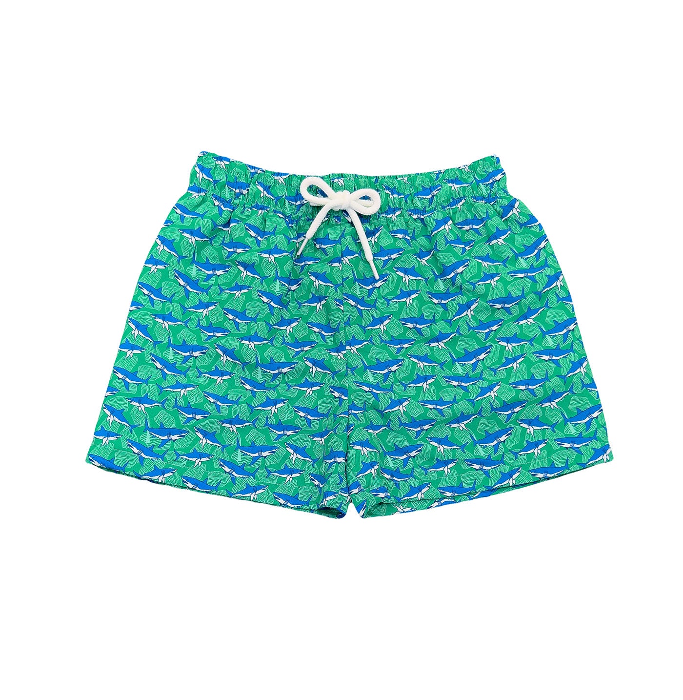 Saint Simons Swim Trunk Green Shark