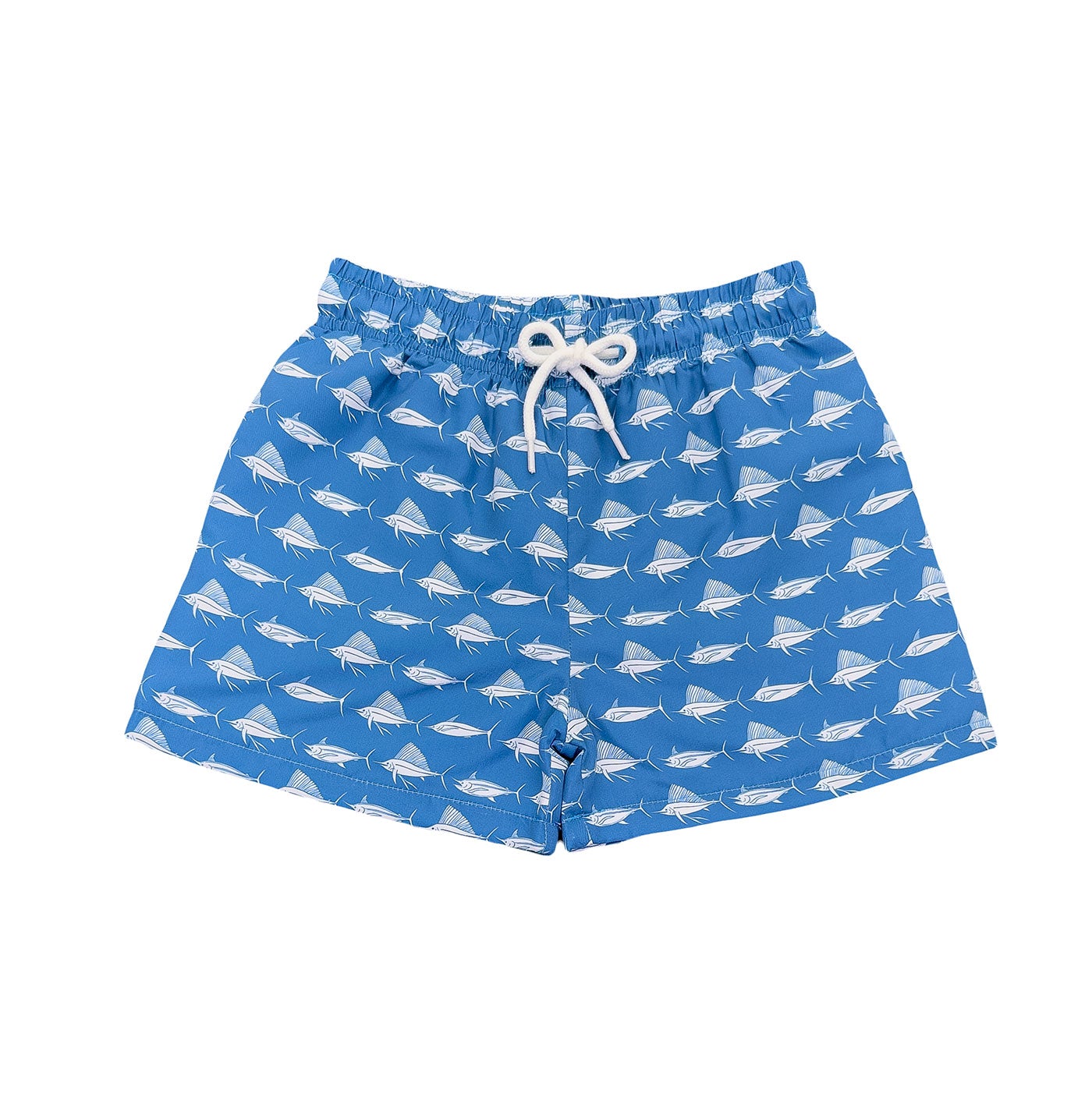 Saint Simons Swim Trunk Navy/White Fish