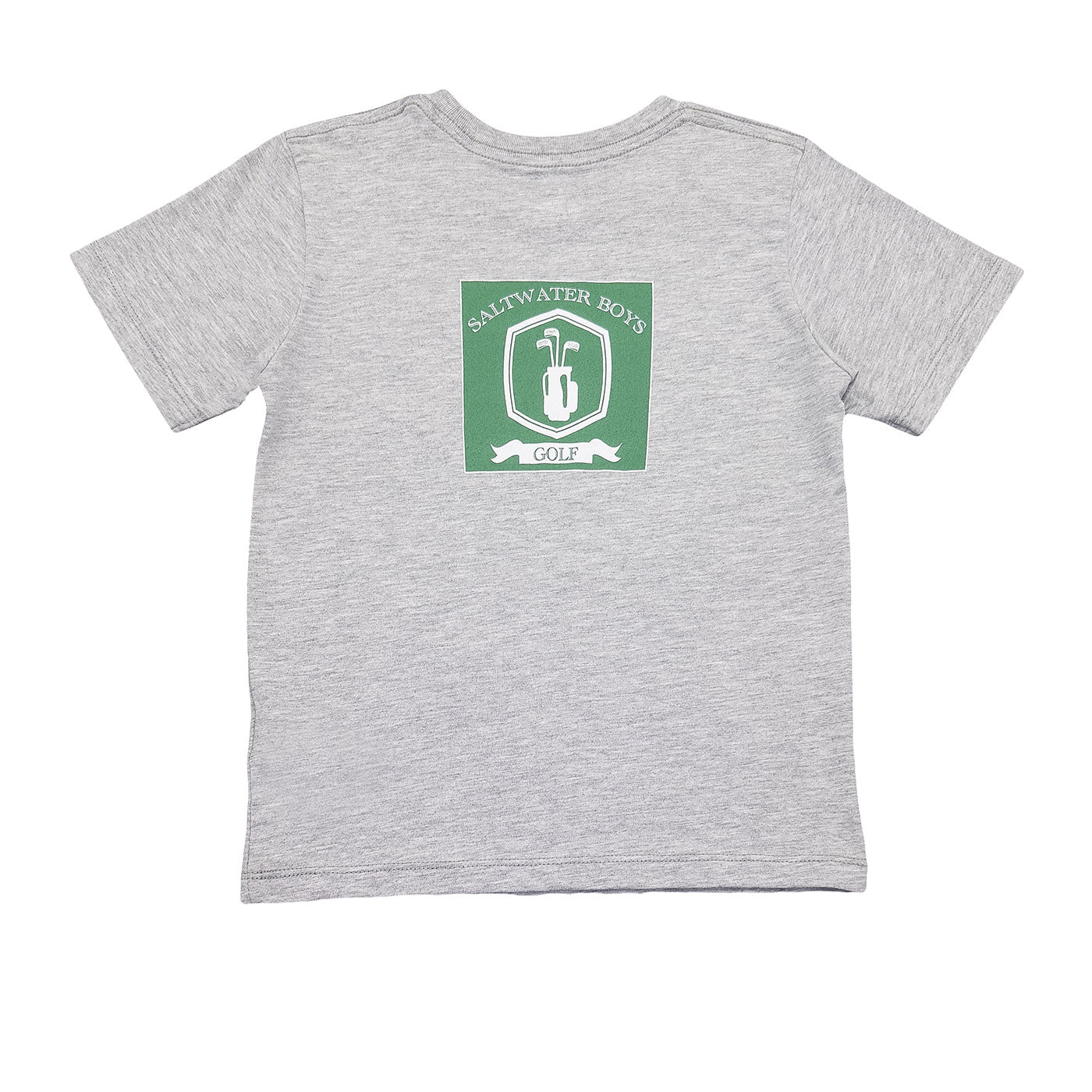 Green Golf Bag T-Shirt - Heather Grey