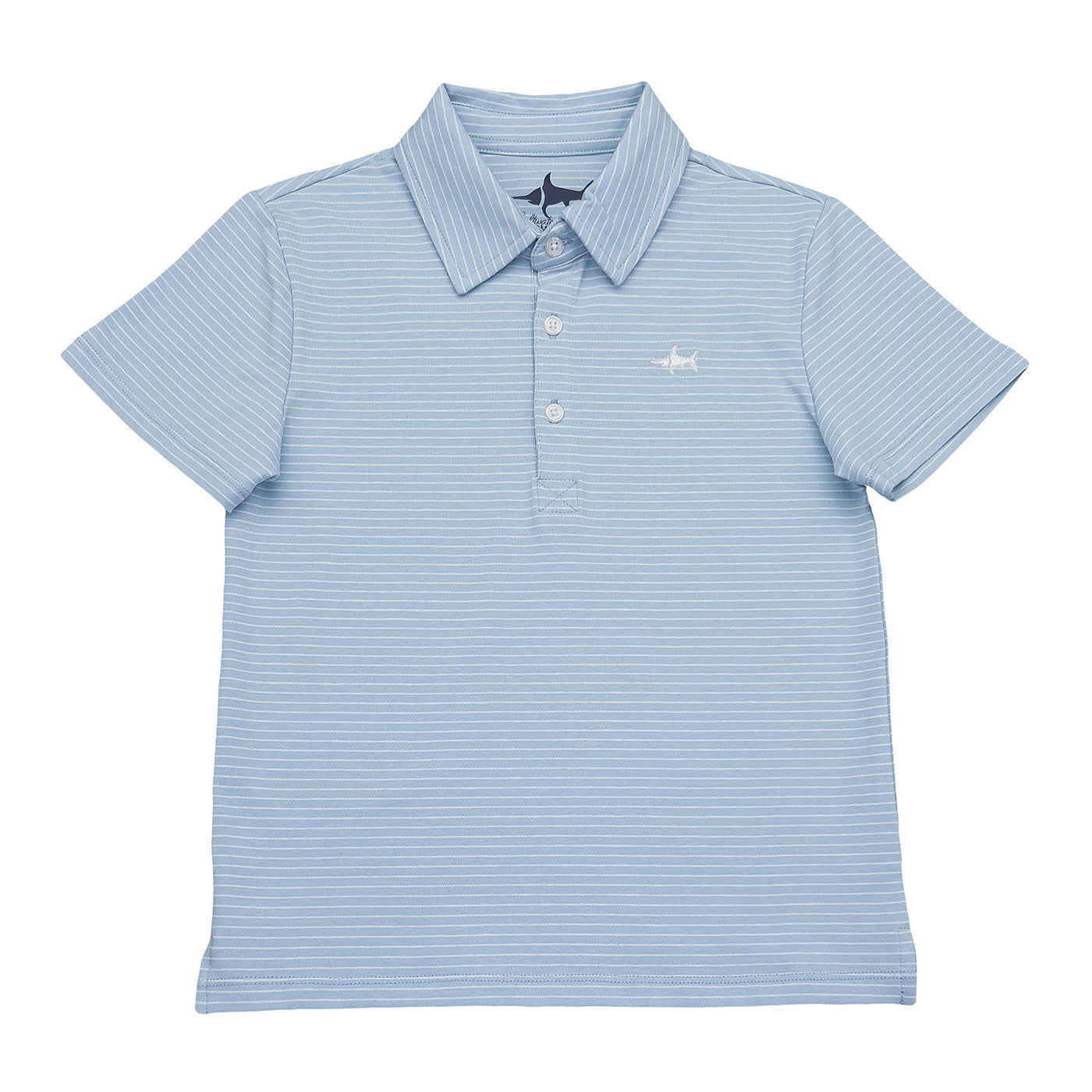 Banks Polo Light Blue/White Stripe