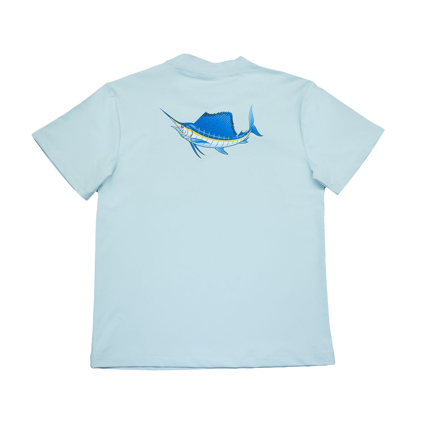 Performance Sailfish Graphic T-Shirt - Light Blue