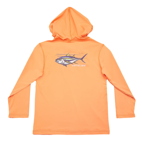 Performance Hoodie Orange Tuna