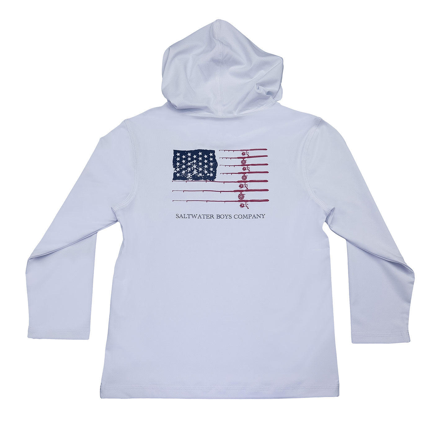 Performance Hoodie White Flag