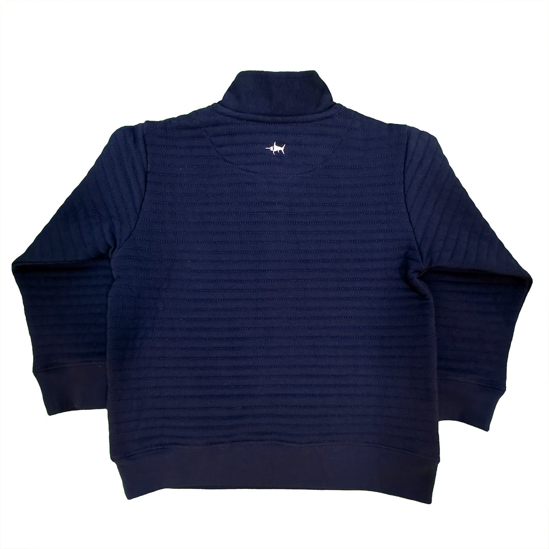 Lanier Quilted Pullover - Navy