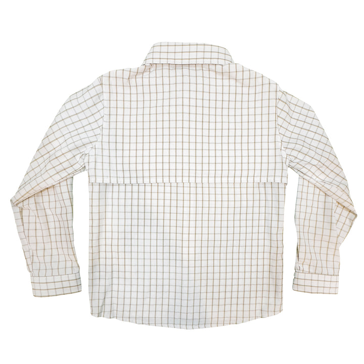 Flagler Fishing Shirt - Khaki Plaid