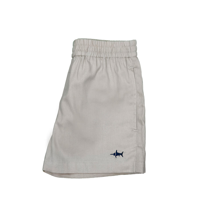 Naples Elastic Waist Shorts - Khaki