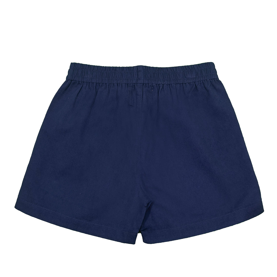 Naples Elastic Waist Shorts - Navy