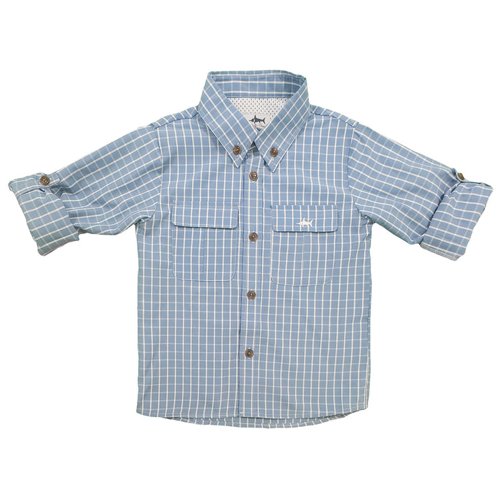 Flagler Fishing Shirt - Blue Plaid