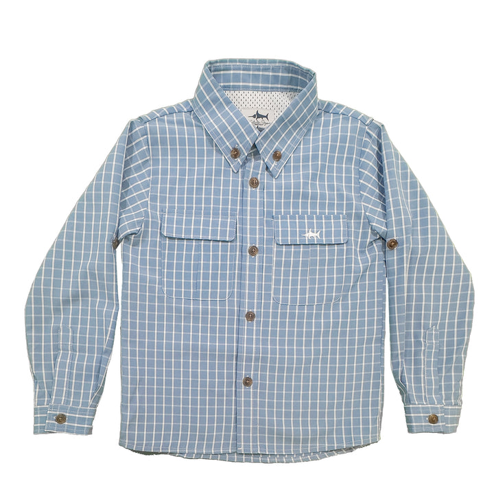 Flagler Fishing Shirt - Blue Plaid