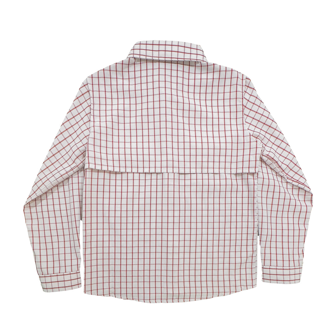 Flagler Fishing Shirt - Red Plaid