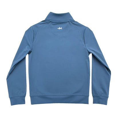 Collins Performance Quarter Zip Blue